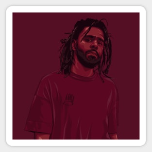 J. Cole Vector Art Sticker